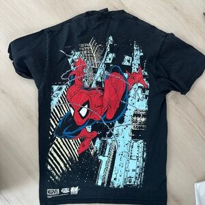 Marvel Black Tee with Red Spider-Man Design
